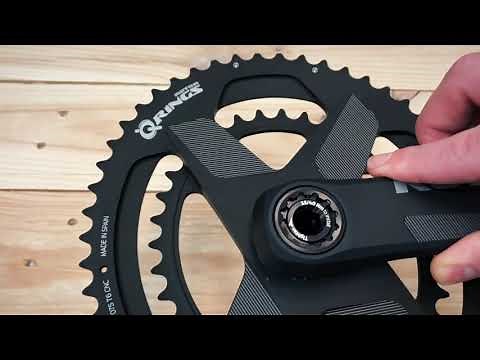 ALDHU crankset assembly with Q RINGS® Direct Mount Chainrings