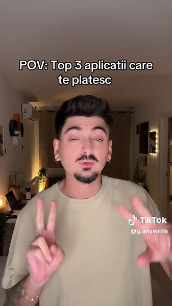 1.\tSweatcoin – transformă pașii în monede (SWEAT) → poți primi carduri cadou sau produse. \t2.\tMacadam – pașii devin monede → le schimbi în bani sau vouchere. \t3.\tWalk15 – aduni puncte din mers → le folosești pentru reduceri la parteneri.#fyp #joburiremote