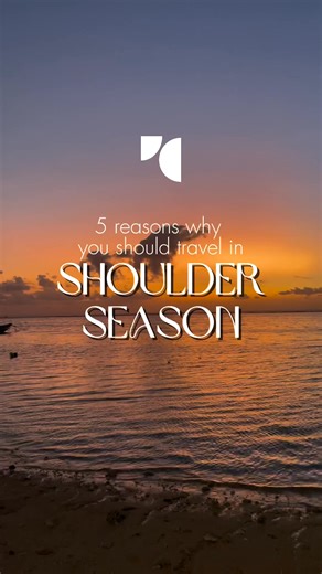 So what is 'Shoulder Season' 🤔☀️ Let us explain, Shoulder Season brings the best of both worlds – lesser crowds and milder weather. 🌤️ It's the sweet spot for savvy explorers who love discovering destinations with all the joys of peak season minus the hustle and bustle. Why not lean on your Travel Counsellor's expertise, so they can craft that perfect getaway? Don't just travel; explore the world with confidence, knowing that your personal Travel Counsellor has all of the insider tips and thou