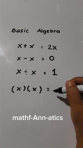For beginners ✌️ Basic concept in algebra. #learning #basic #algebra #easy #fbreels2025ツ | Math Fannatics