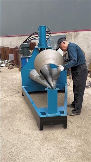 Wireless remote-controlled hydraulic cone rolling machine #Hydraulic
