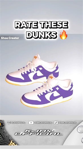 Orange Label Court Purple SB Dunk Low in NBA 2K26 Look FIRE 🔥
