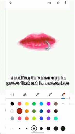 15 mins doodle in notes app #art #shorts #painterly #keepnotes