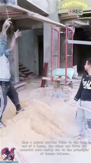 Lever System to Lift Materials Up #video #viral