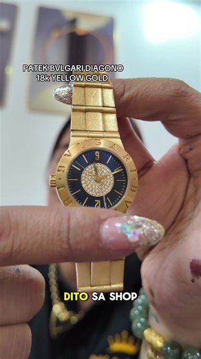 bulgari diagono 18k yellow gold watch