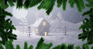 Animation Winter Scenery Over Snow Falling Stock Footage Video (100% Royalty-free) 1110671725 | Shutterstock