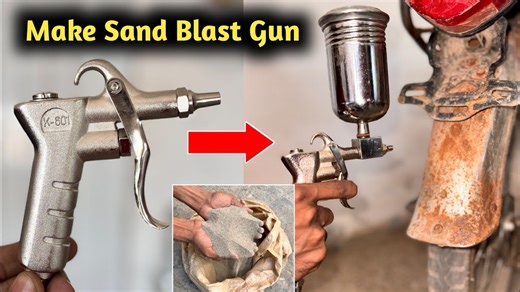 How to make Sand Blaster Gun || DIY Send Blaster My Youtube Video link 👇👇 https://www.youtube.com/c/PakBikeRepairing My WhatsApp number 03477811309 My shop address Pak Bike Repairing Centre, Darul Sakina Road Town, Jhang near zagham Hospital #Sandblaste #howtomakeasandblaster #howto #homemadesandblaster #diysandblaster #howtomake | Pak Bike Repairing