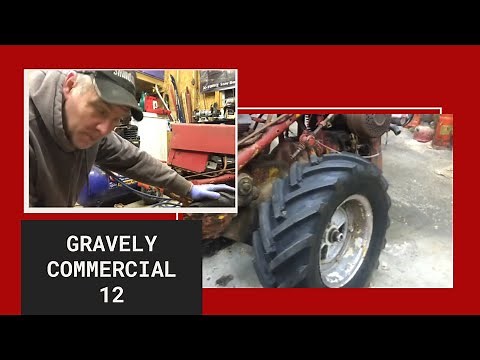 Installing tires and tubes on a Gravely Commercial 12 walk behind tractor