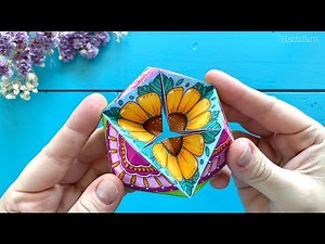 Hattifant | Flower Kaleidocycles / Flextangles to Color and Craft - 1