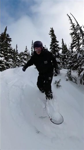 Just a powder tree run 🌲❄️ - #snowboarding #freeride #powder #treeruns #winter