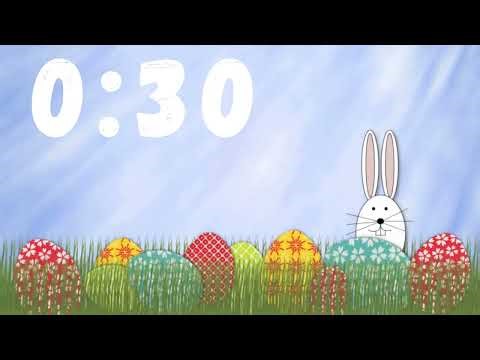 1 Minute Classroom Timer | Spring Easter Egg | Silent Countdown