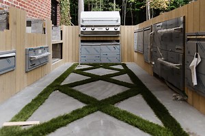 DIY Outdoor Kitchen Paneling - Chris Loves Julia