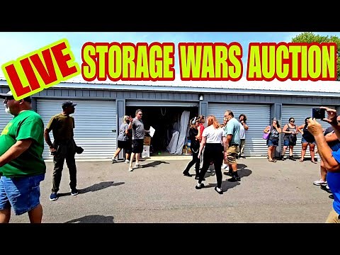 LIVE Storage Wars Auction In Ohio with 18 Abandoned Storage Units