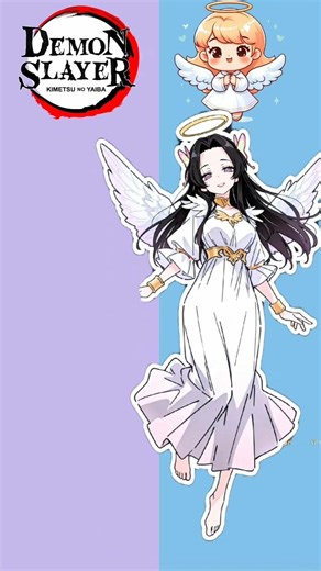 Demon Slayer Characters in Angel Dress P2 👼✨ #demonslayer #kimetsunoyaiba #animeedit #anime