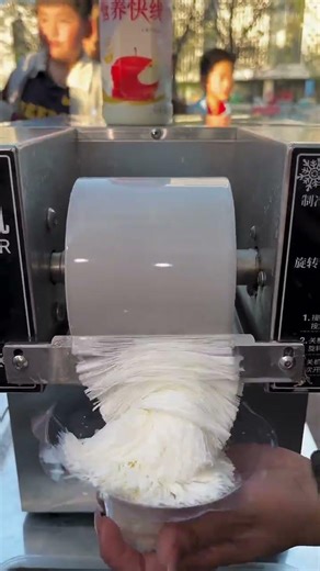 😍 Amazing Snow Ice Cream Making Machine | Street Food Magic 🍧 Viral Shorts