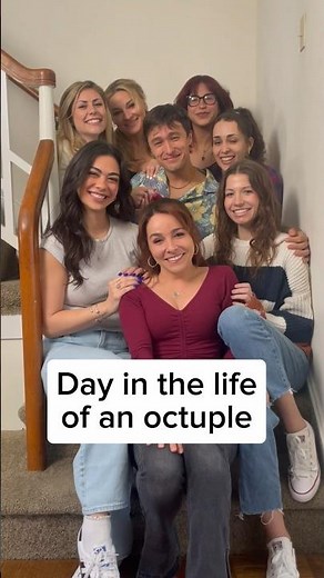 Day in the life of an octuple #shorts