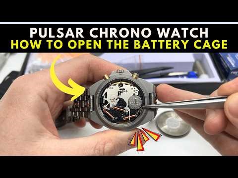 How to Open the Watch Battery cage on a Pulsar Chronograph Watch