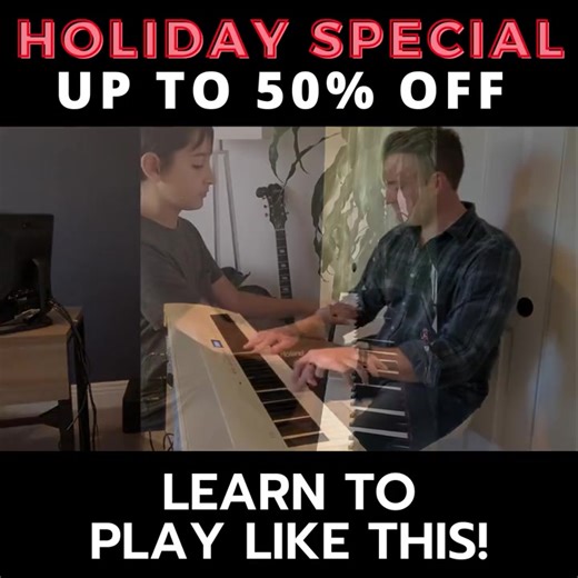 The Holiday Special begins today! 🎄 🎉 Get up to 50% off our membership plans until November 27. This is the best time to start your piano journey! https://pianowithjonny.com/membership/ | Piano With Jonny