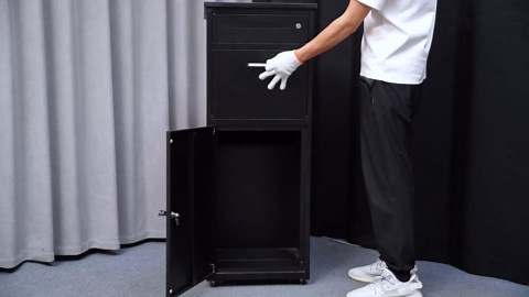 Package Delivery Boxes for Outside, Metal Parcel Drop Box, Large Package Drop Boxes, Secure Anti Theft Package Delivery Box for Porch Curbside with Package Delivery Sign (No Assembly Required)