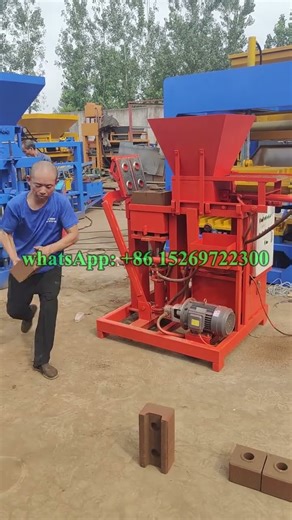 Good Feedback Simple small automatic interlocking Clay Block Machine for soil issb brick #soilblocks