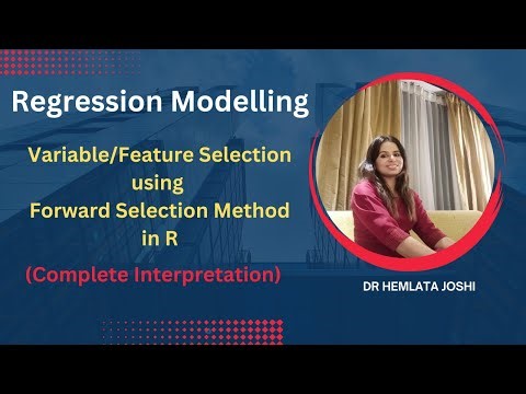 Variable/Feature Selection using Forward Selection in R with Interpretation| Linear Regression