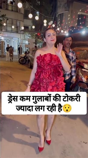 Amrita Arora spotted in hot red short dress