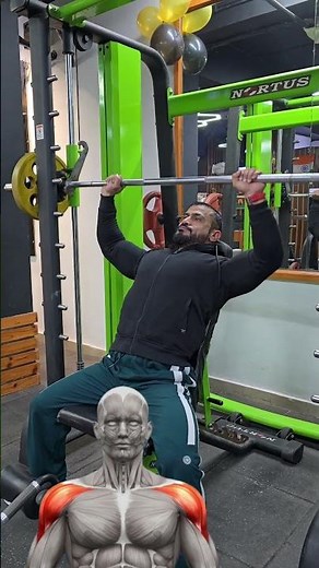 Smith Machine Seated Shoulder Press | Build Bigger Round Delts Fast