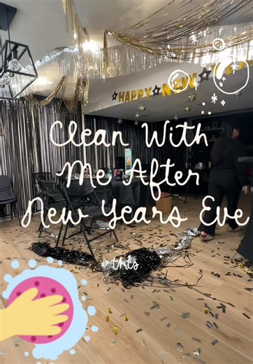 I’m still finding confetti in places I’ve never walked before 🤣 But worth it!! 🫶🏽🎉 #hosting #newyearseve #party #home #clean
