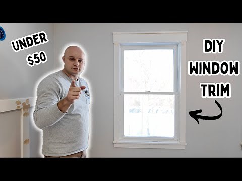 Installing Craftsman Style Window Trim For Under $50 Dollars!!! DIY
