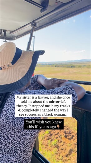 Rebecca Muriuki | Personal Finance & Human Design for Wealth on Instagram: "My sister is a lawyer, and she once told me about Black women and the “mirror-left” theory… When she said it happens when you’re chasing someone else’s version of success, I felt so exposed… It’s like she explained my whole life in one sentence… For years, I looked at wealth through everyone else’s lens. What ‘wealth’ was supposed to look like. What ‘success’ was supposed to mean. They told me wealth looked like: ✔ A str