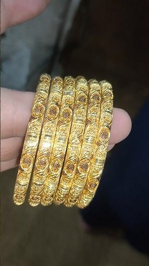 Beautiful Gold Bangles Making 💫 | Gold Bangle Design Crafting 🏆 #GoldBangles #JewelryMaking