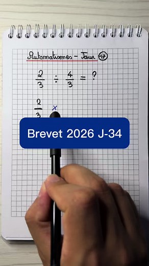 Comment diviser des fractions : 5/3 ÷ 2/4 expliqué