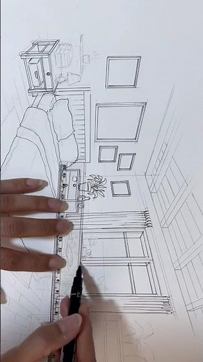 Master Perspective Drawing with This Simple Bedroom Tutorial