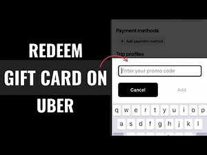 How to Use Uber Gift Cards | Redeem Gift Card on Uber