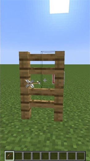 Which blocks will the arrow pass through?🤔 #minecraft #minecraftshorts #minecraftexperiment