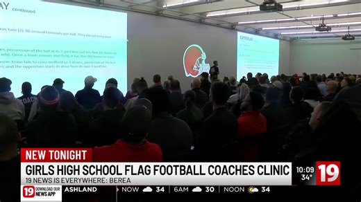 Cleveland Browns host girls high school flag football coaches clinic