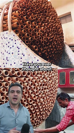 UGREEN on Instagram: "The Beehive was tested in industrial sheds, next to machines that blow hot air all day. Fans were not enough. Regular AC units used too much energy to cool these spaces. The system uses evaporation. Water runs over the terracotta cones. Hot air passes through, the water evaporates and carries heat away. In dry climates, the effect is stronger. In some tests, the space became up to 6°C cooler without any compressor or refrigerant gas. The material choice also matters. Terrac