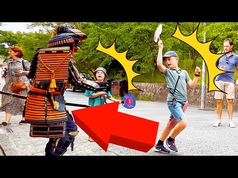 #22 SAMURAI Mannequin Prank in Kyoto & Osaka Castle Japan