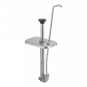 Server 1.25 oz. Stainless Steel Tall Angled Spout Fountainette Pump with Lid for Standard 3.5 Qt. Fountain Jar