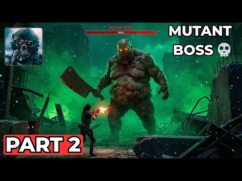 Fighting the GIANT MUTANT Boss! 🧟‍♂️💀 | Zombie Hunter Gameplay Part 2 (Android, iOS)