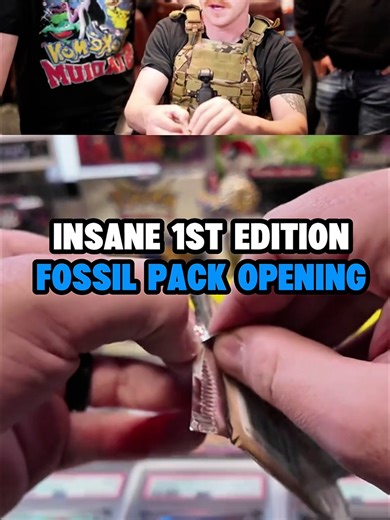 Insane 1st Edition Pokémon Fossil Pack Opening