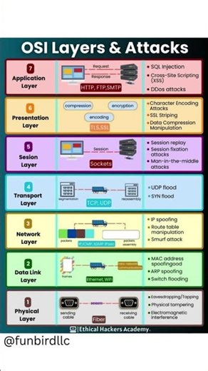 OSI Layers & Common Attacks 🧱⚠️