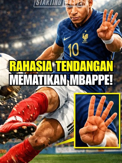Teknik Sepak Bola | Rahasia Dibalik Mbappe Yang Tunjukkan Gestur 4 Jari Saat Menendang Bola? #StartingEleven #KylianMbappe #Mbappe #SepakBola #FaktaSepakBola #TeknikSepakBola #SkillMbappe #AnalisisBola #FootballFacts #ShootingTechnique #PemainTopDunia #RahasiaMbappe #BintangPrancis #FootballAnalysis #BeritaBola #TendanganMbappe Beli Kaos Bola Official Merchandise Starting Eleven! Disini ⬇️ ⬇️ ⬇️ Cek Link di Bio