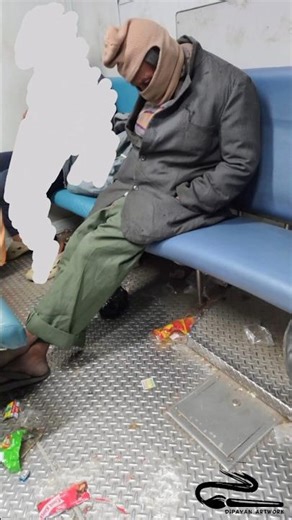 Sketch of a Train Passanger| Still life Drawing| Micron Pen| Winter Night #portraitart #Art #sketch