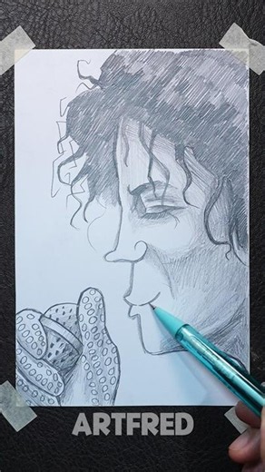 How to Sketch Michael Jackson Like a Pro #michaeljackson #pop #art #drawingtutorial