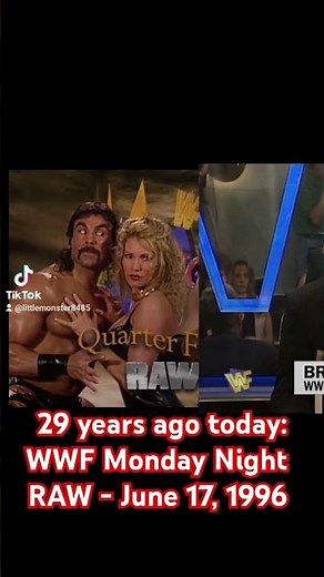 29 years ago today:WWF Monday Night RAW - June 17, 1996