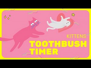 🦷 Timer ⏲️ cute kittens 🐈 2 minute timer ⏲️ - Toothbrush timer lasting two minutes