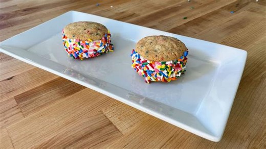 Confetti Snickerdoodle Ice Cream Sandwich