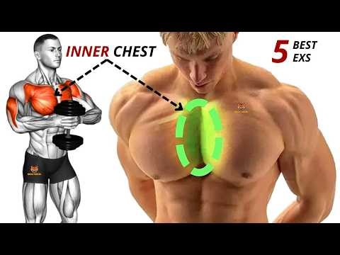 5 BEST INNER CHEST WORKOUT WITH DUMBBELLS AND BARBELL ONLY