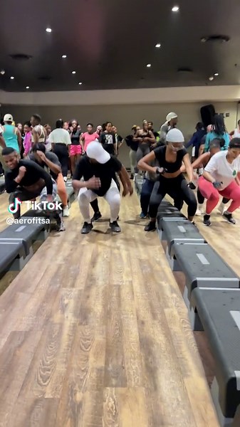 Synchronized Step Aerobics: Fun Fitness Class